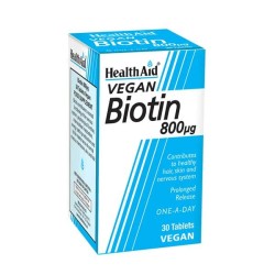 Health Aid Biotin 800mg 30 Tablets