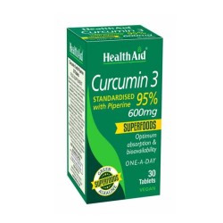 Health Aid Curcumin 3 600mg 30 Tablets