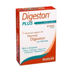 Health Aid Digeston Plus 30 Vegan Tablets