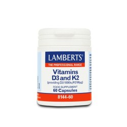 Lamberts Vitamin D3 1000IU & K2 90mg 60 Capsules
