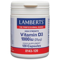 Lamberts Vitamin D3 1000IU 120 Capsules