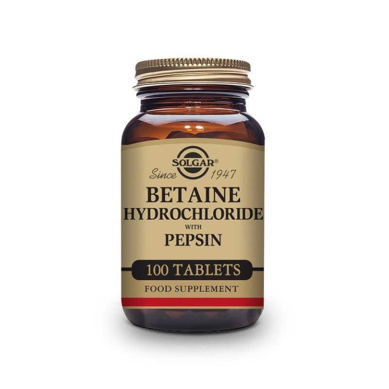 Solgar Betaine Hydrochloride 100 Capsules