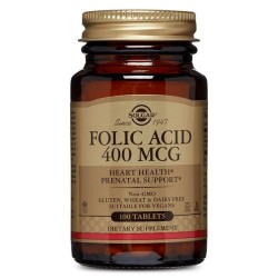 Solgar Folic Acid 400mg 100 Tablets