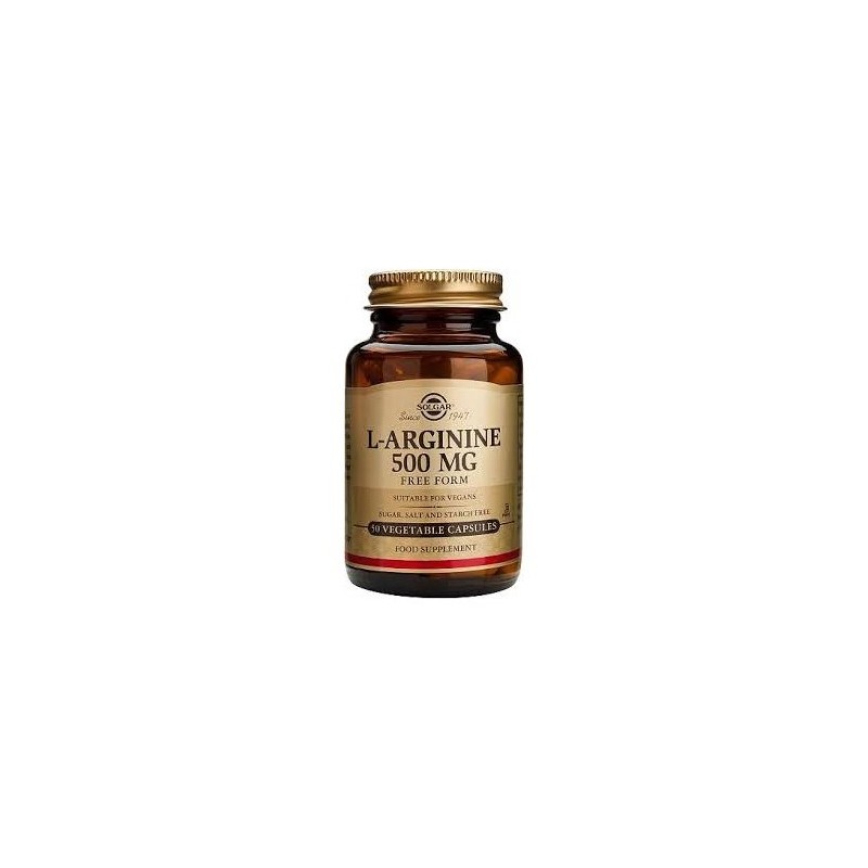 Solgar L Arginine 500mg 50 Capsules