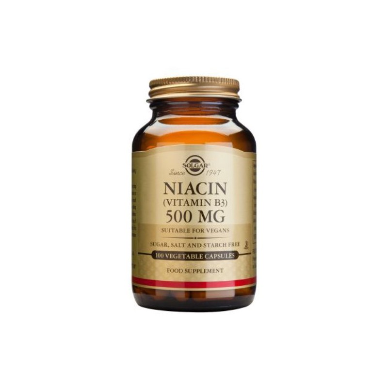 Solgar Niacin 500mg 100 Capsules