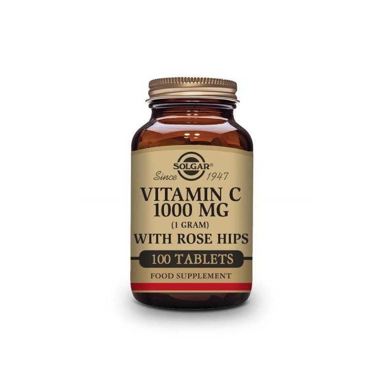 Solgar Vitamin C 1000 Rose Hips 100 Tablets