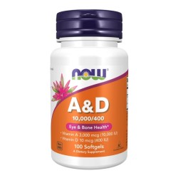 NOW Foods A & D 10,000/400IU 100 Softgels