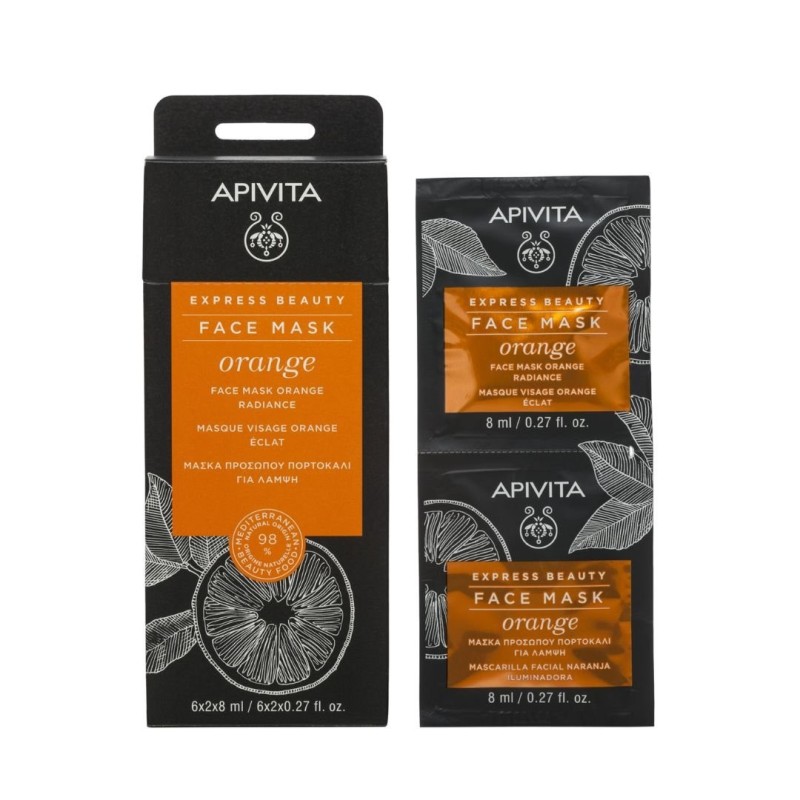 Apivita Orange Face Mask Radiance 2 x 8ml