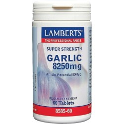 Lamberts Garlic 8250mg 60 Tablets (Allicin Potential 5500mg)