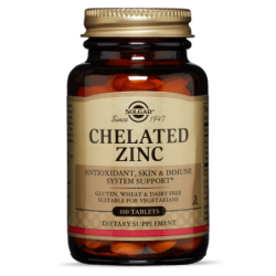 Solgar Chelated Zinc 22mg 100 Capsules