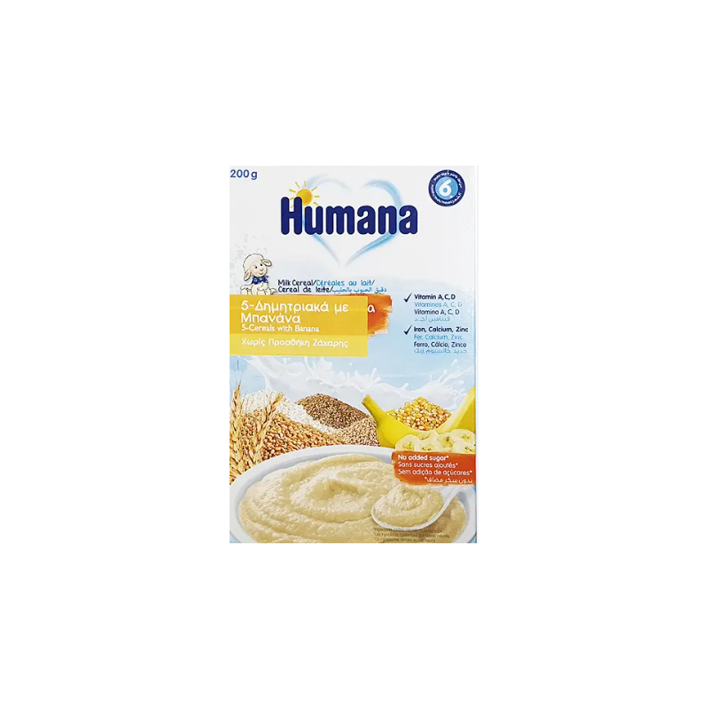 Humana 5 Cereal With Banana 200g
