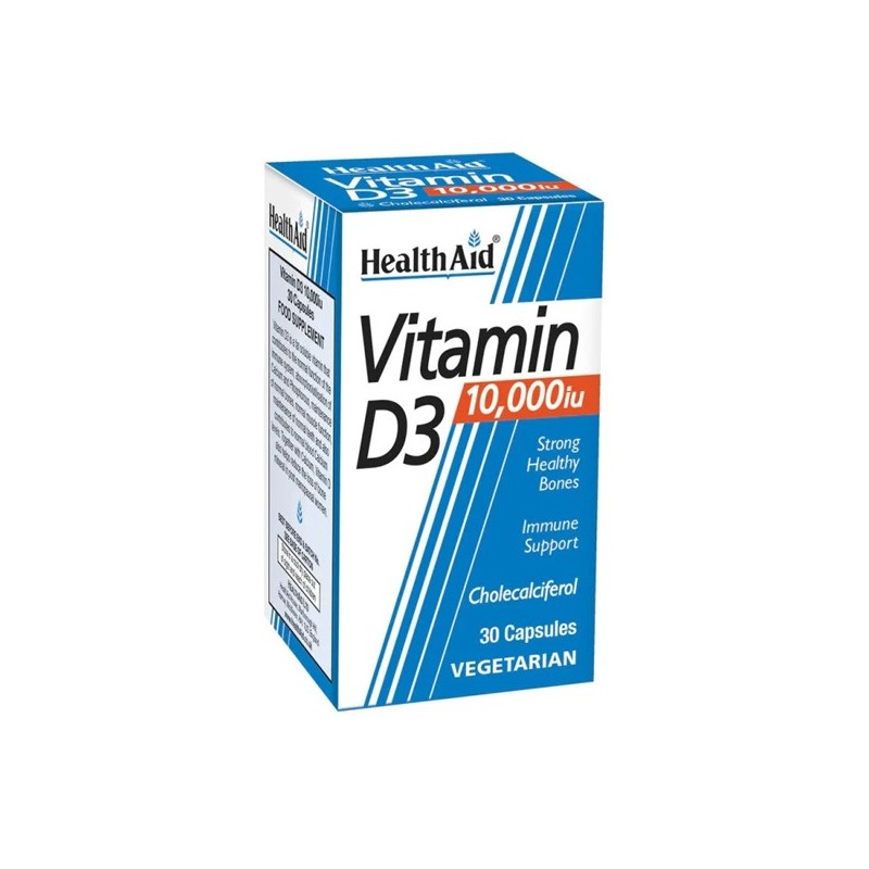 Health Aid Vitamin D3 10,000IU 30 Capsules