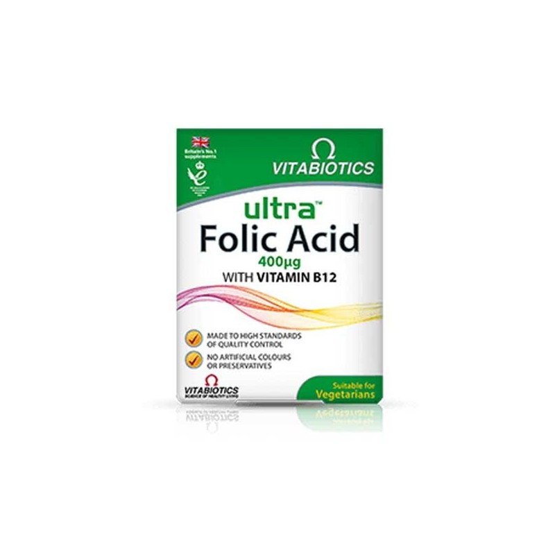 Vitabiotics Ultra Folic Acid 60 Tablets