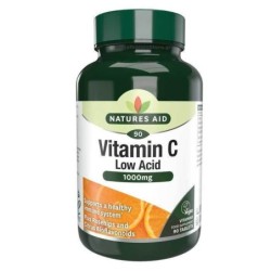 Nature's Aid Vitamin C 1000mg Low Acid 90 Tablets