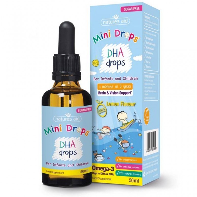 Nature's Aid DHA Omega3 Infants & Children Drops 50ml