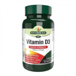 Nature's Aid Vitamin D3 4000IU (100mg) 60 Tablets