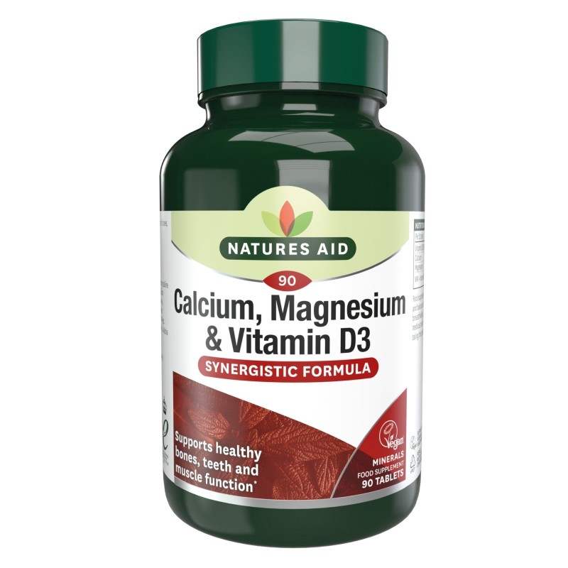 Nature's Aid Calcium Magnesium & Vitamin D3 90 Tablets