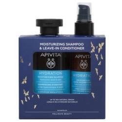 Apivita Xmas 23 Moisturizing Shampoo & Leave In Conditioner Set