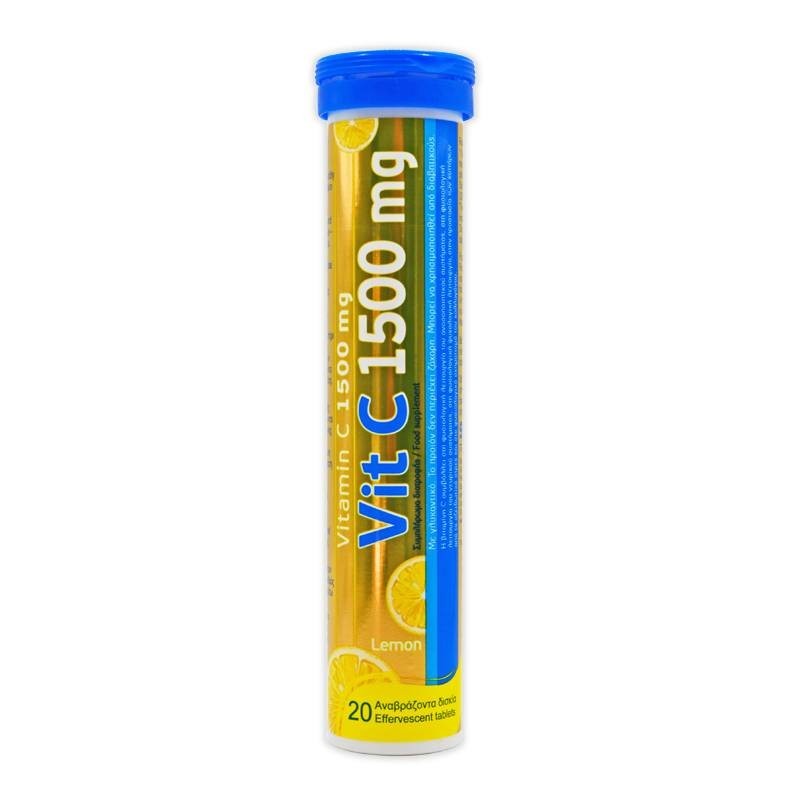 Sapiens Vitamin C 1500mg Lemon 20 Tablets Effervescent
