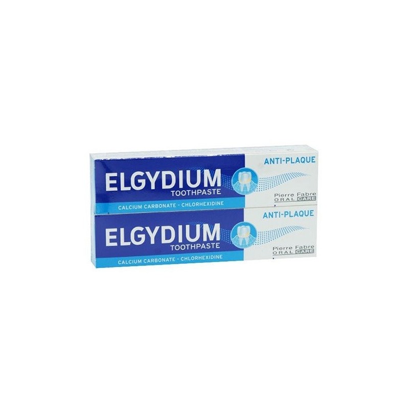 Elgydium Anti-Plaque Toothpaste Duo (Offer -€1) 2 x 75ml
