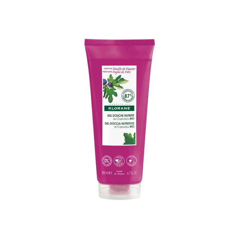 Klorane Cupuqua Nutrition Gel Douche Figier 1 + 1 200ml