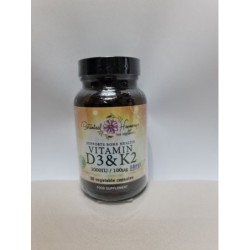 Bh Vit D3 1000IU & K2 100mg 60 Veg