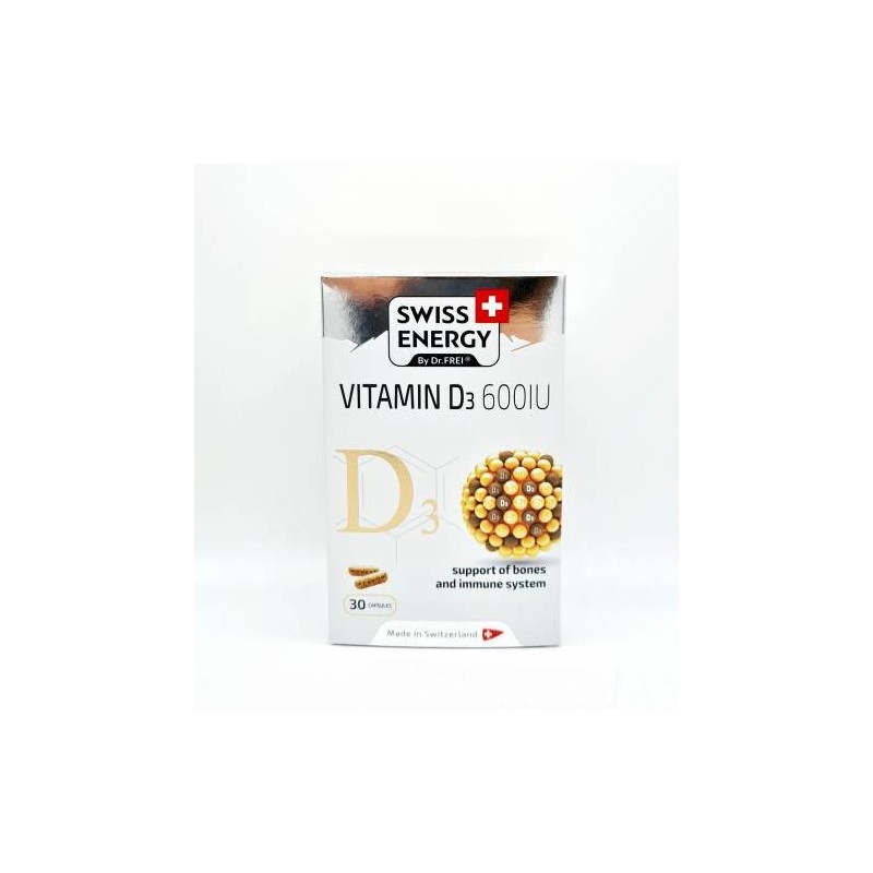 Swiss Energy Nano Vitamin D3 600IU 30 Capsule