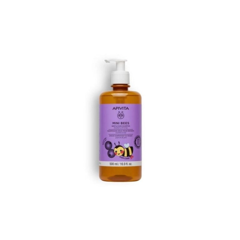 Apivita Mini Bees Gentle Kids Shampoo Blueberry & Honey 500ml