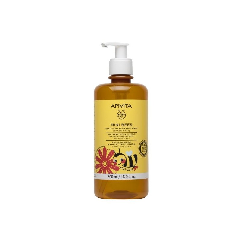 Apivita Mini Bees Gentle Kids Hair & Body Wash 500ml