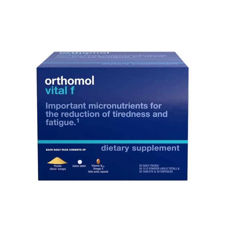 Orthomol Vital-F Powder & Tablets & Capsules 30Days