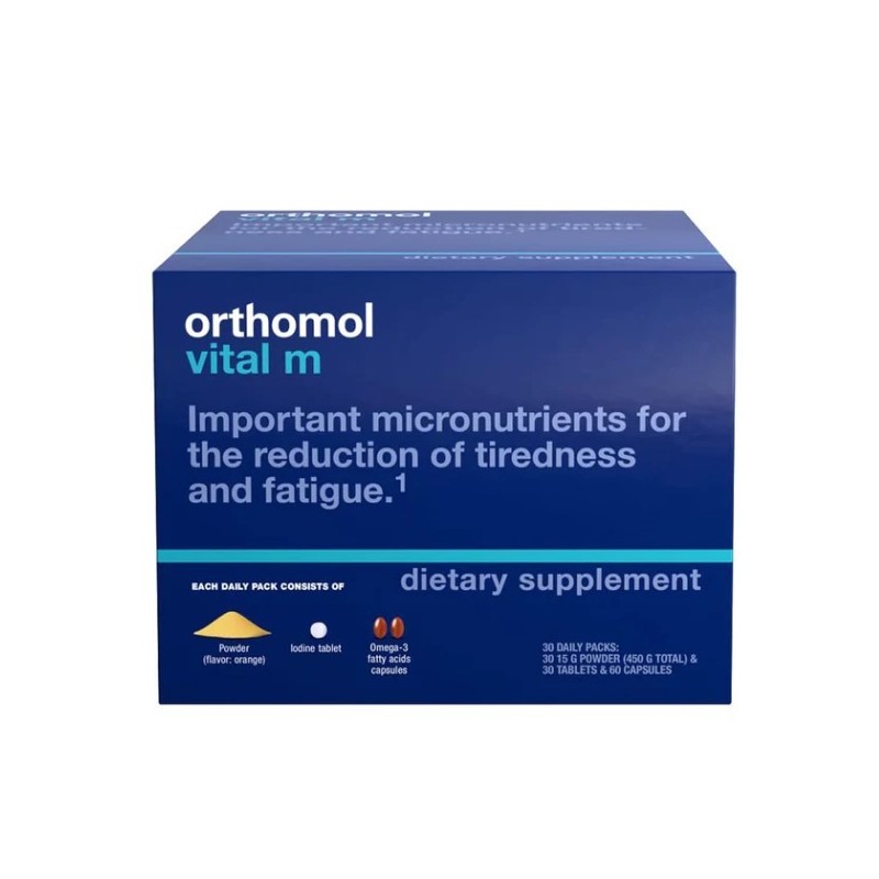 Orthomol Vital-M Powder & Tablets & Capsules 30Days