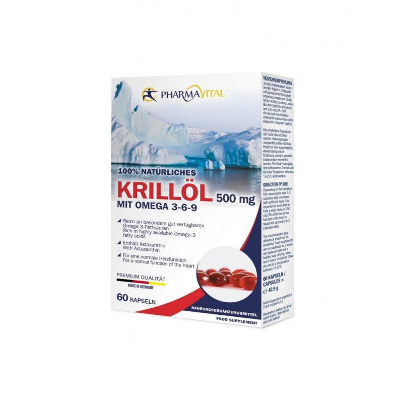 Pharmavital Krill Oil 500mg 60 Capsules