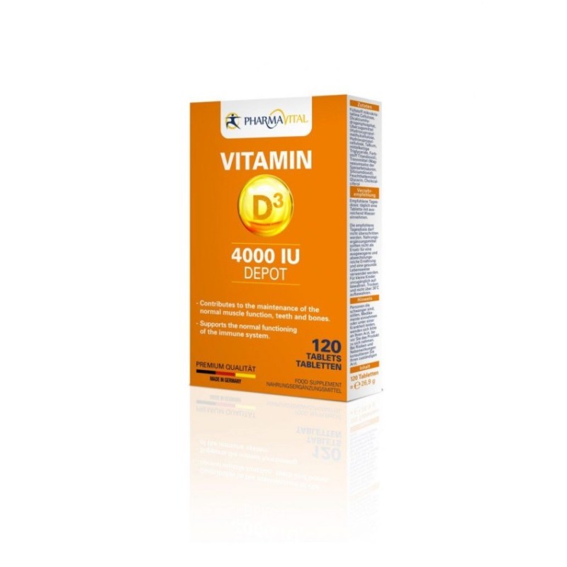 Pharmavital Vitamin D3 4000IU Depot 120 Tablets