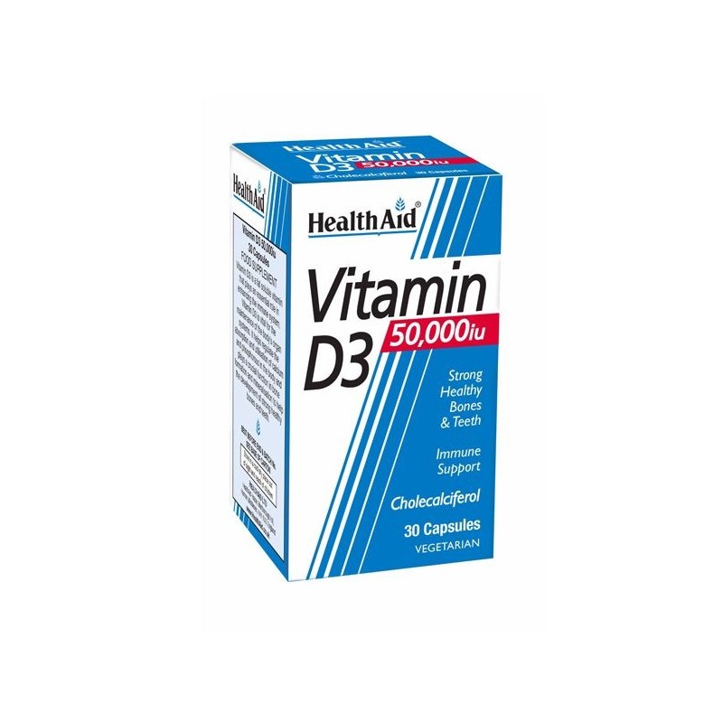Health Aid Vitamin D3 50,000 30 Capsules