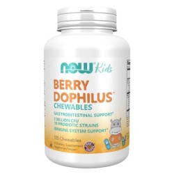 NOW Foods Berrydophilus Kids 2 Billion 120 Chewables