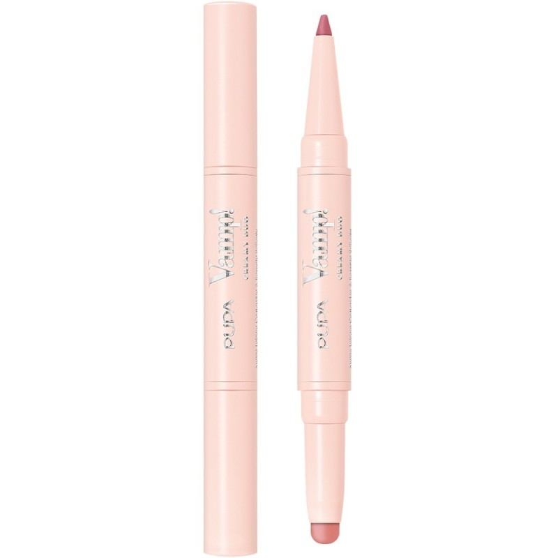 Pupa Vamp! Creamy Duo Lipstick 001-Fair Nude
