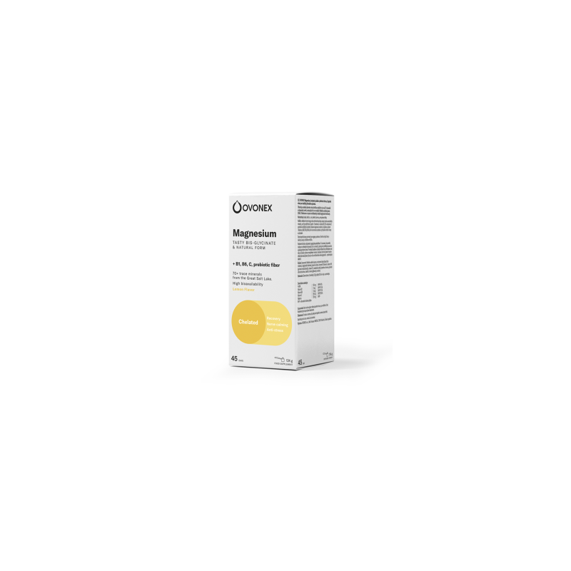 Ovonex Magnesium Bis-Glycinate + B1, B6 Lemon, 124g