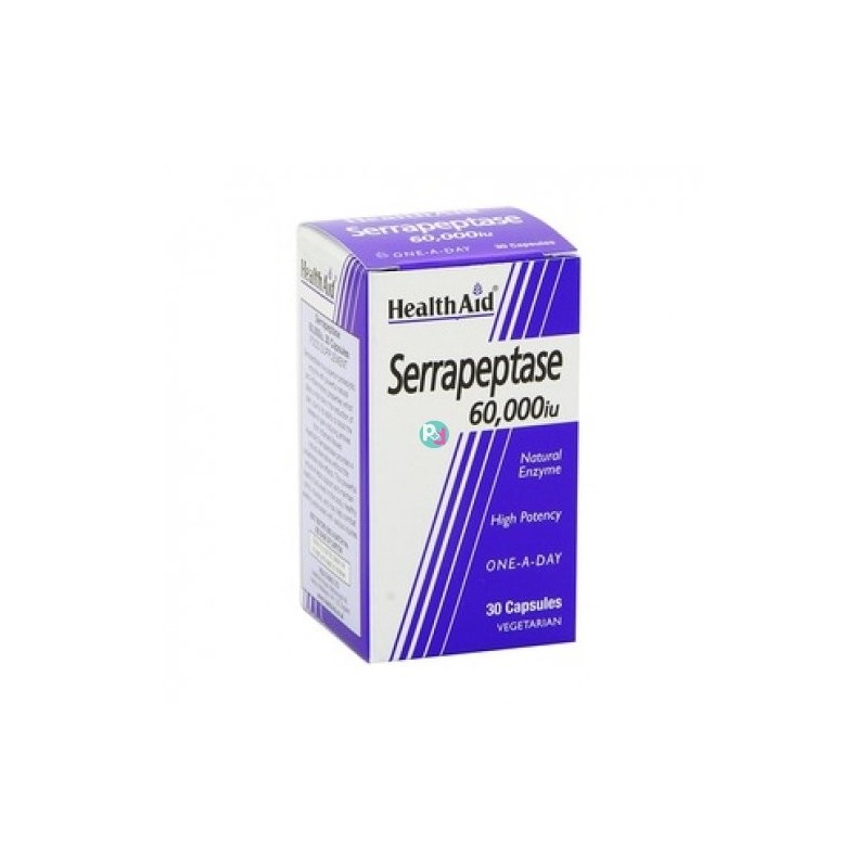 Health Aid Serrapeptase 60,000IU 30 Capsules