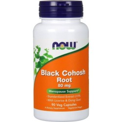 NOW Foods Black Cohosh Root 80mg 90 Veg Capsules