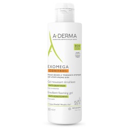 A-Derma Exomega Control Gel Foaming Emollient For Dry Skin 500ml