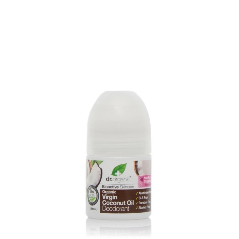 Dr. Organic Deodorant Virgin Coconut Oil Roll-On 50ml