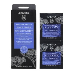 Apivita Express Beauty Face Mask Sea Lavender Moisturizing 2 x 8ml