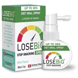 Amhes Pharma Offer Set With Losebig Diet Oral Spray Stop Snacking Mint, 30ml & Diet Capsules, 90 Capsules, 1 Set