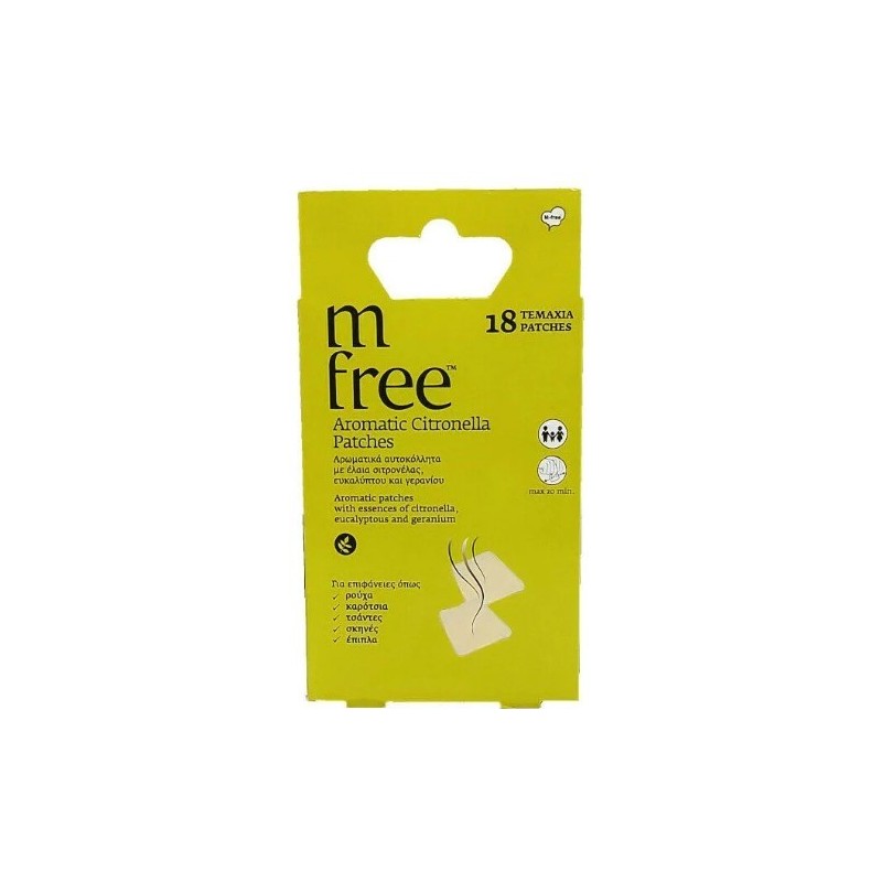 M-Free Ins.Repellent Citronella Patches 18 Pcs