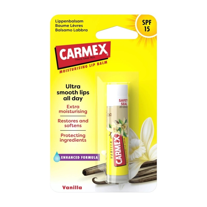 Carmex Lip Balm Prem.Vanilla Stick SPF15