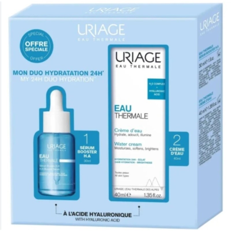 Uriage Thermal Spring Water Serum H.A 30ml + Water Cream 40ml Promo