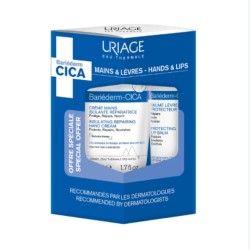Uriage Set Bariederm Cica Hand Cream 50ml + Lip Balm 15ml