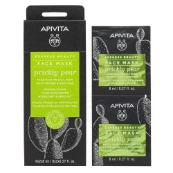 Apivita Express Beauty Face Mask Prickly Pear Moisturizing Soothing 2 x 8ml