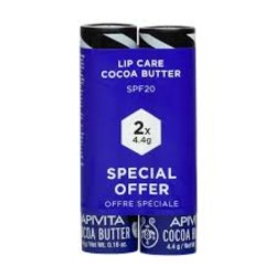 Apivita Lip Care Duo Cocoa x 2 Pcs