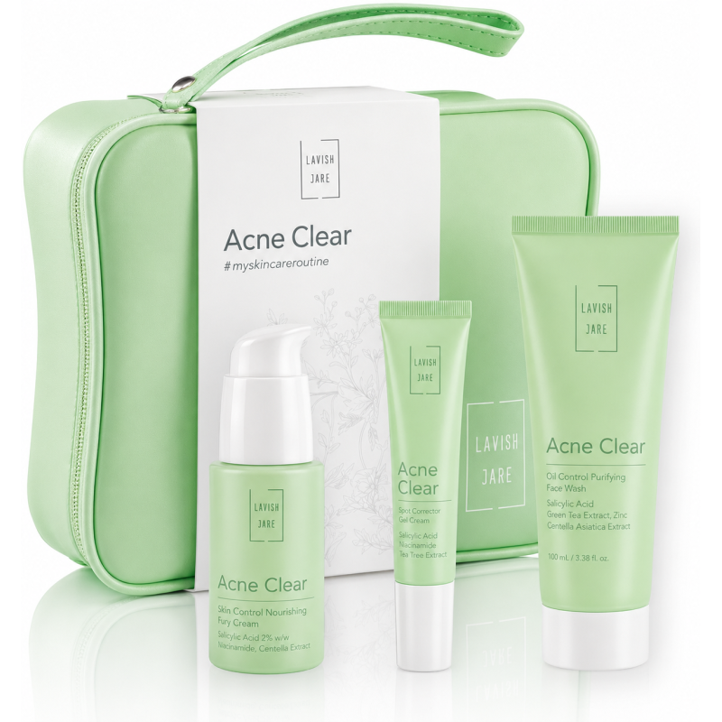 Lavish Care Skin Care Essentials Set-Acne Clear Pouch Triplet